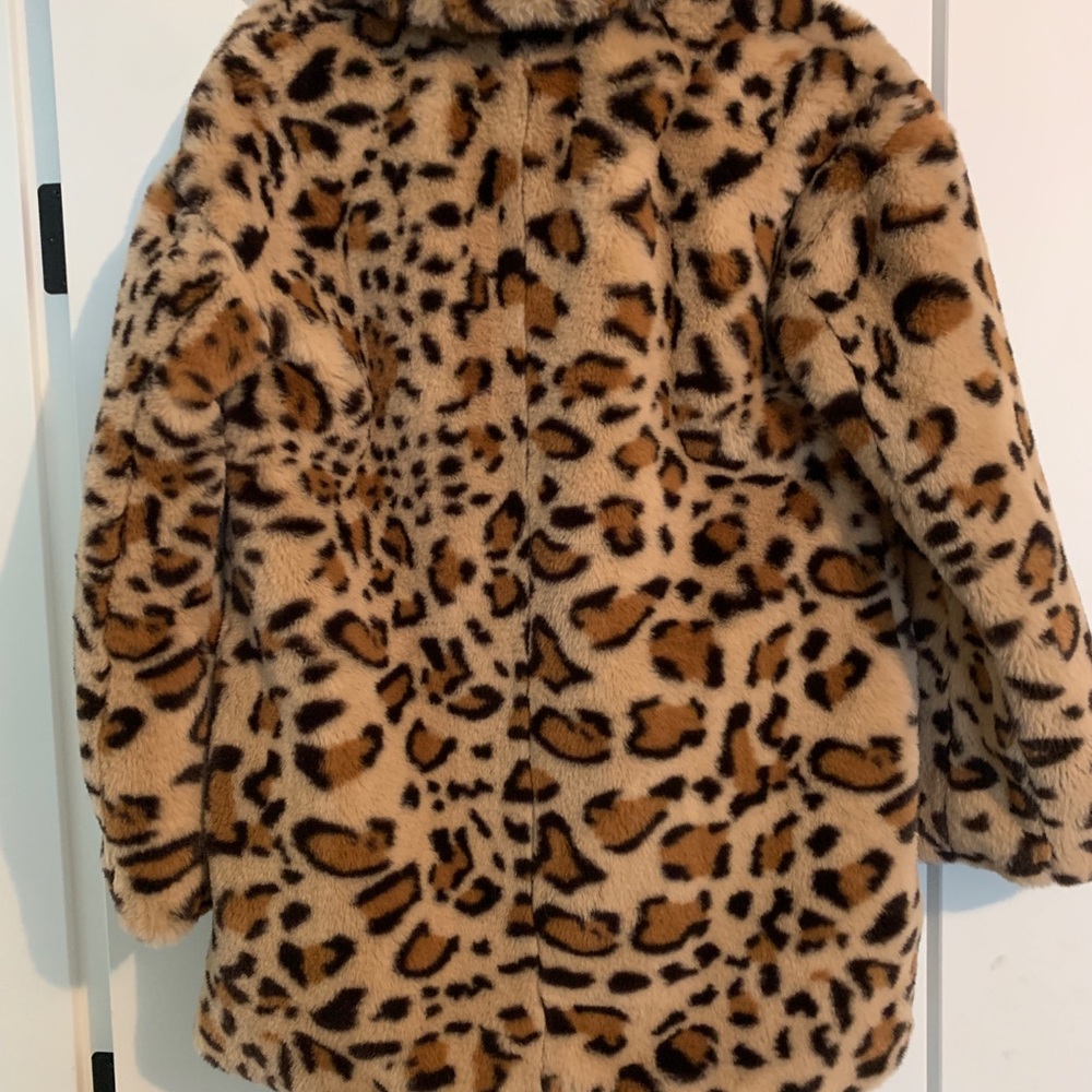 Topshop jacket leopard print US4